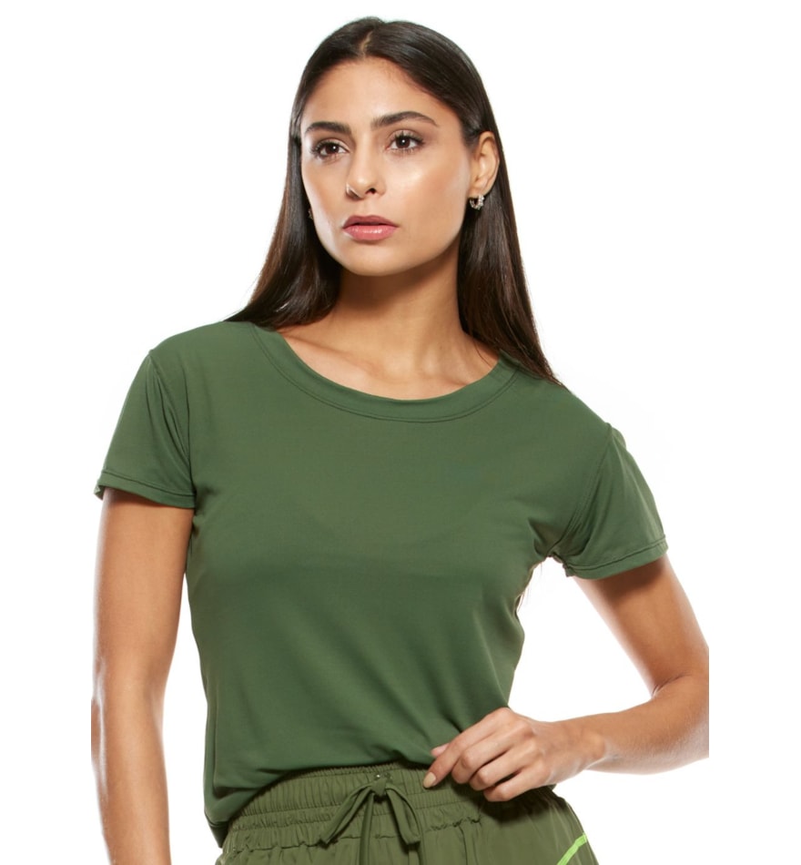 BABY LOOK AIR ARTSY VERDE MILITAR