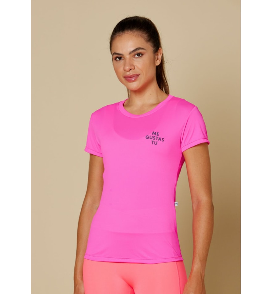 BABY LOOK AIR ME GUSTA ROSA NEON BABY LOOK AIR ME GUSTA ROSA NEON