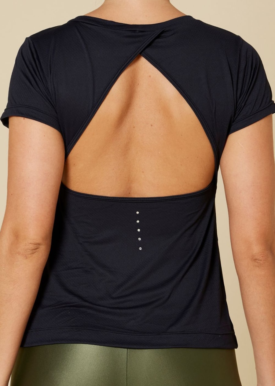BABY LOOK CORAZON PRETO