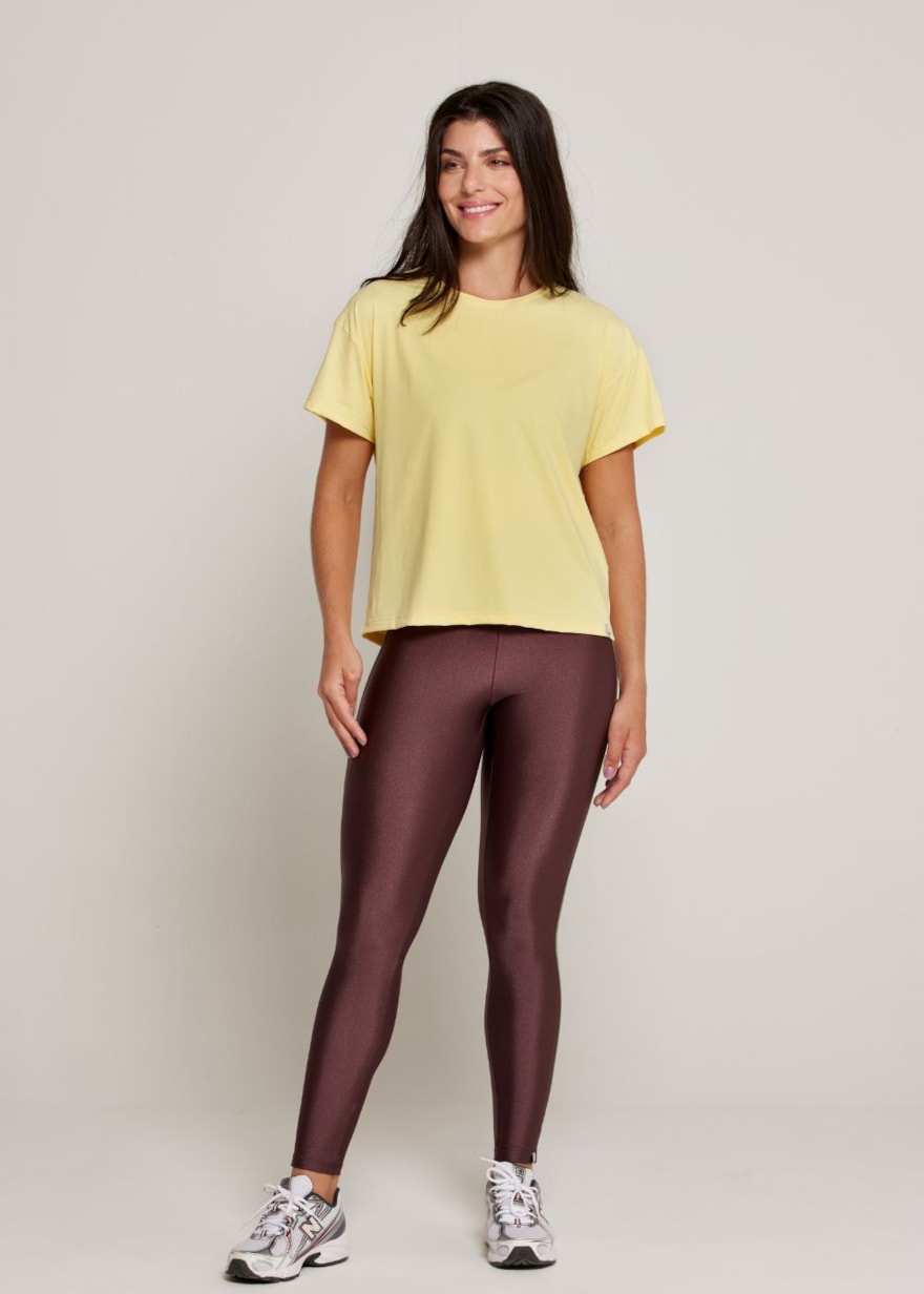 BABY LOOK DYNAMIC LN AMARELO