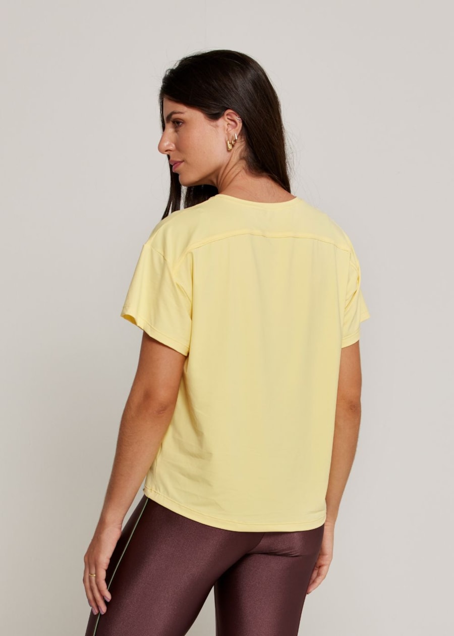 BABY LOOK DYNAMIC LN AMARELO