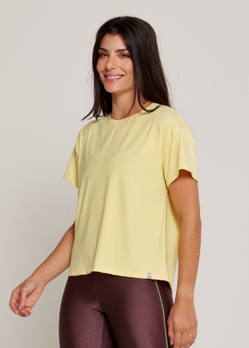 BABY LOOK DYNAMIC LN AMARELO