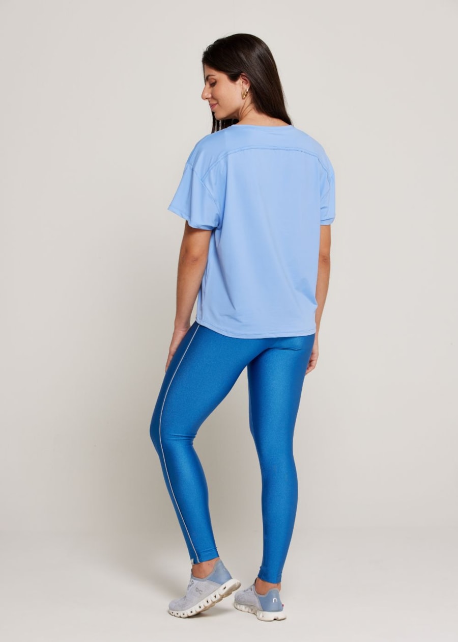 BABY LOOK DYNAMIC LN AZUL CÉU