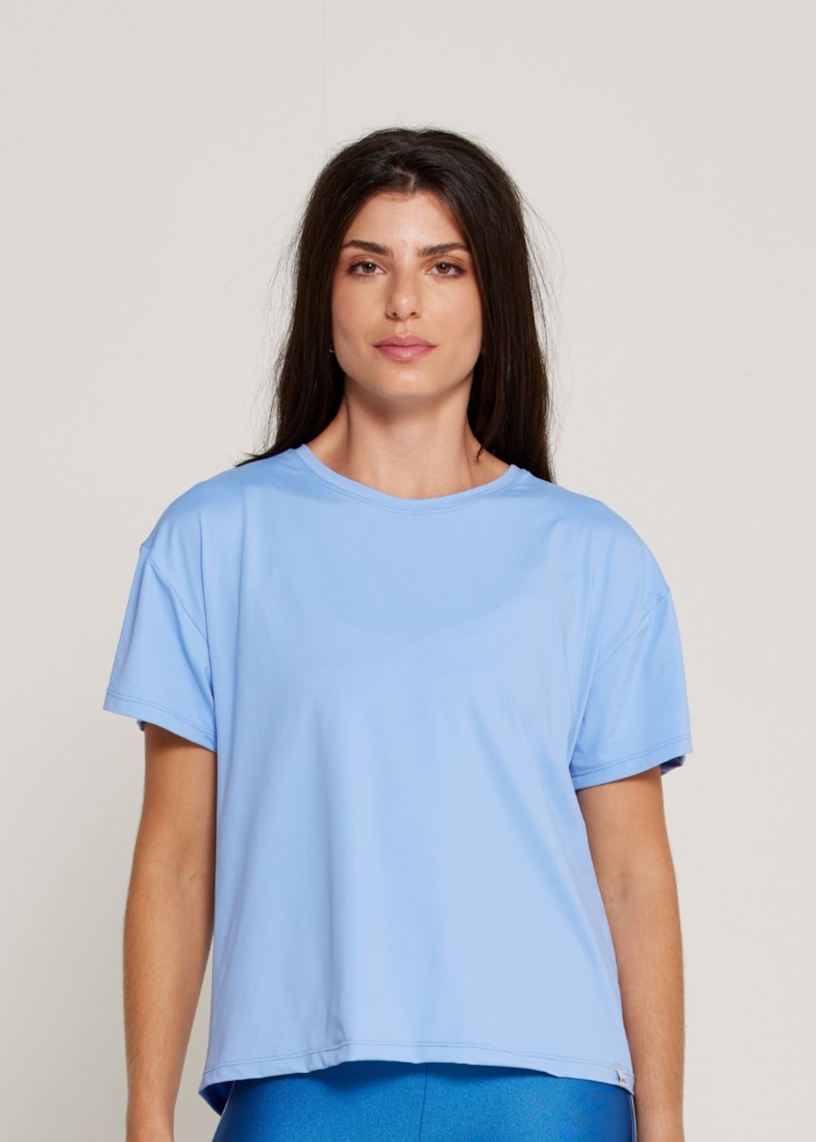 BABY LOOK DYNAMIC LN AZUL CÉU