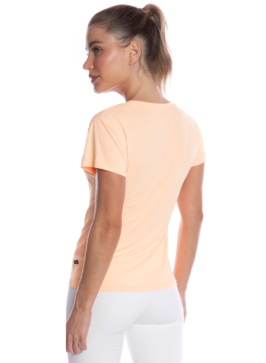 BABY LOOK GO TEAM LARANJA CLARO