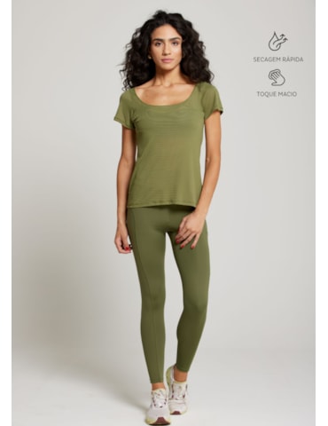 BABY LOOK MORNING LIST VERDE MILITAR