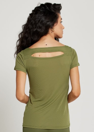 BABY LOOK MORNING LIST VERDE MILITAR