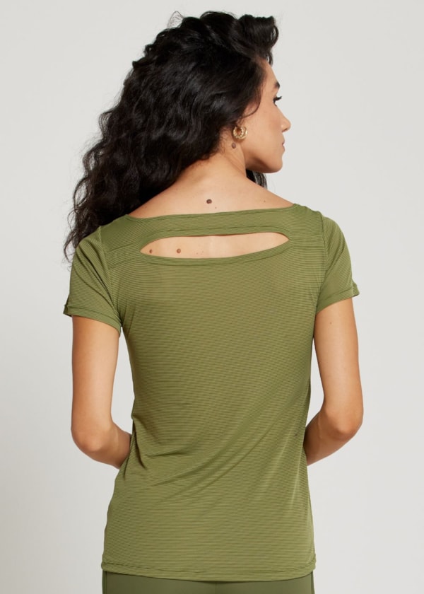 BABY LOOK MORNING LIST VERDE MILITAR