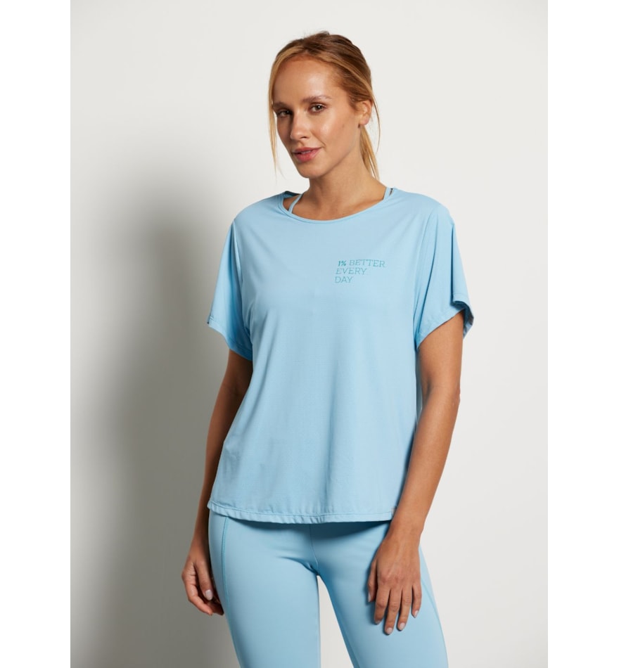 BABY LOOK POLIAMIDA GROW AZUL CÉU BABY LOOK POLIAMIDA GROW AZUL CÉU
