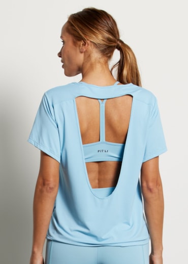 BABY LOOK POLIAMIDA GROW AZUL CÉU