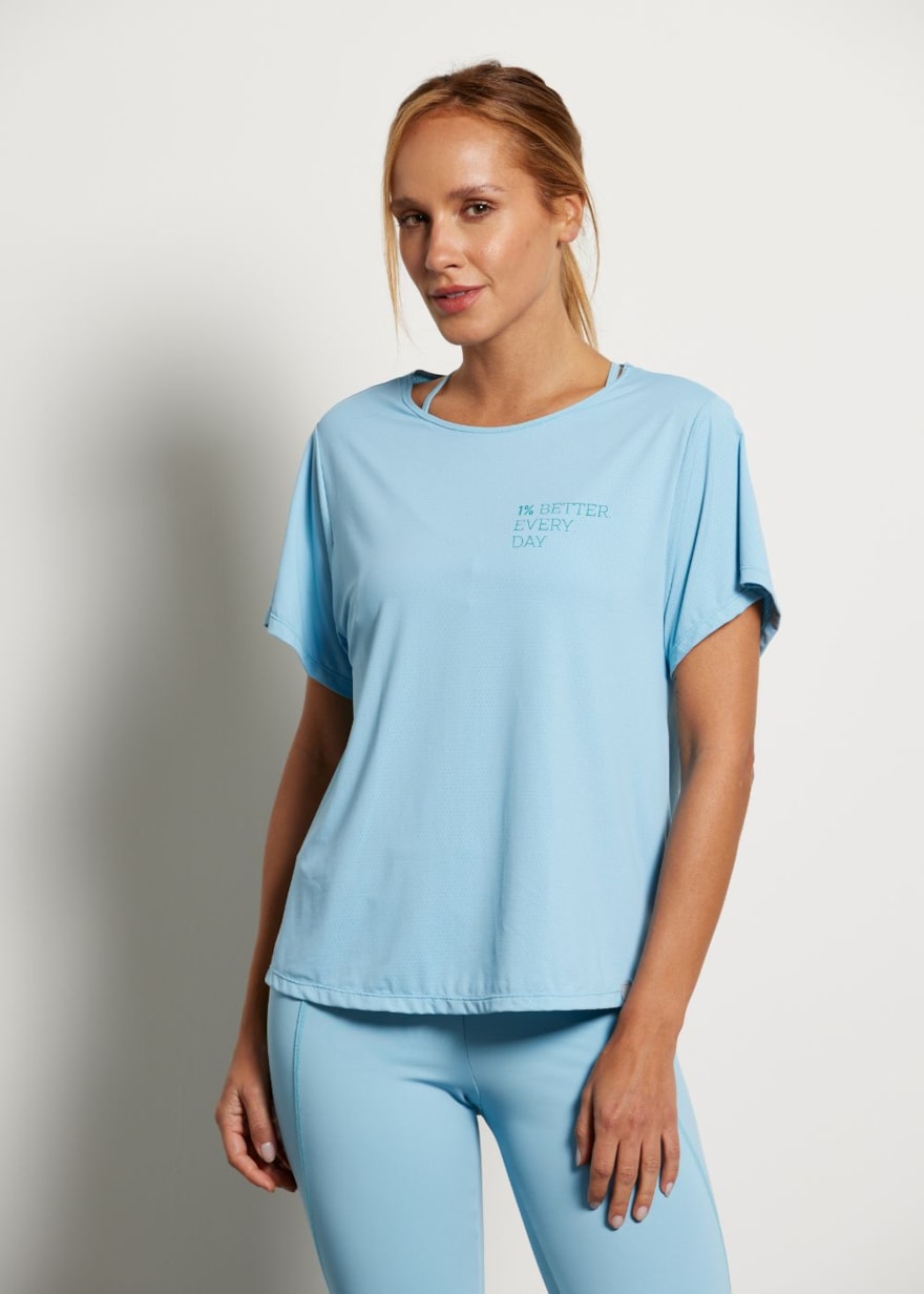 BABY LOOK POLIAMIDA GROW AZUL CÉU BABY LOOK POLIAMIDA GROW AZUL CÉU