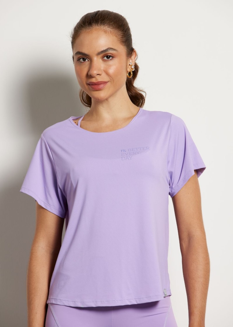 BABY LOOK POLIAMIDA GROW LILÁS