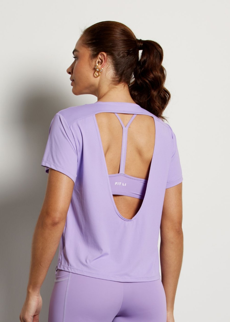 BABY LOOK POLIAMIDA GROW LILÁS