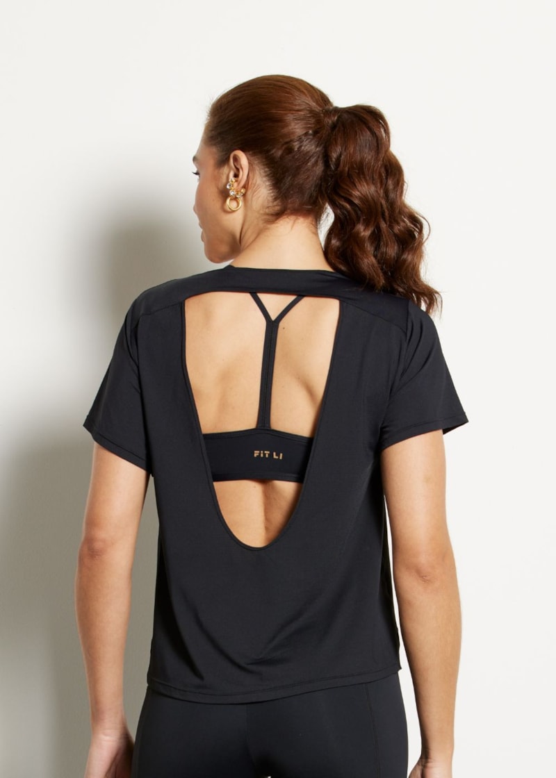 BABY LOOK POLIAMIDA GROW PRETO