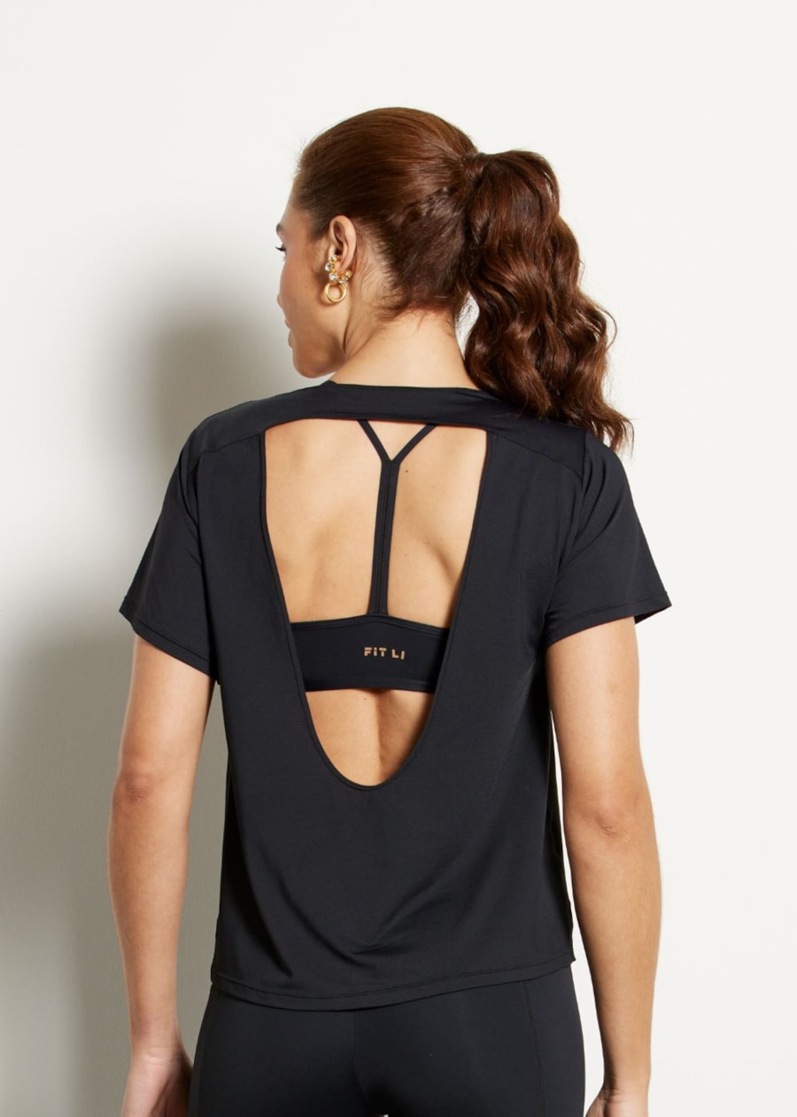 BABY LOOK POLIAMIDA GROW PRETO