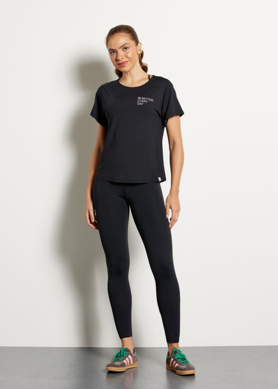 BABY LOOK POLIAMIDA GROW PRETO