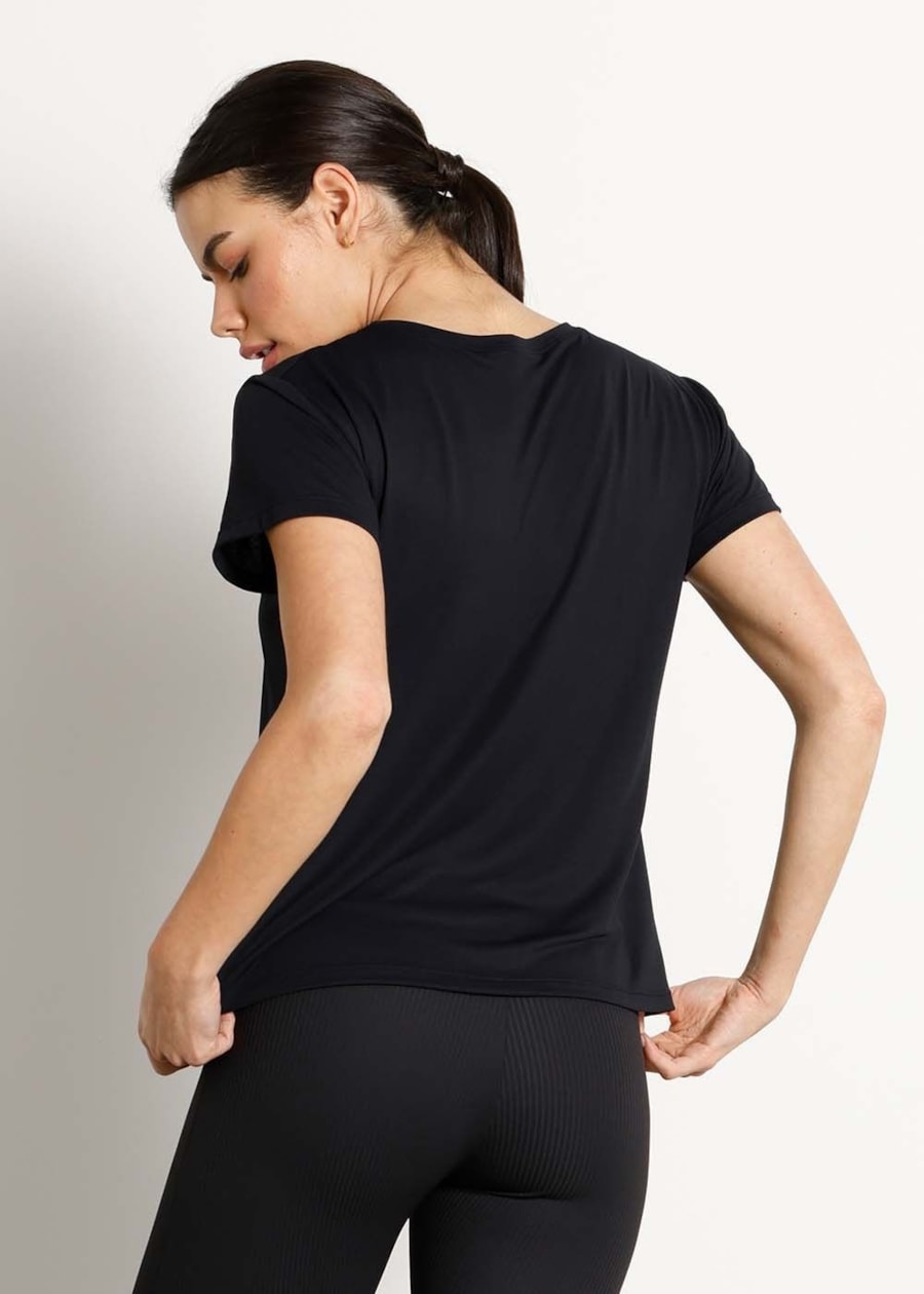 BABY LOOK POLIAMIDA RISE PRETO