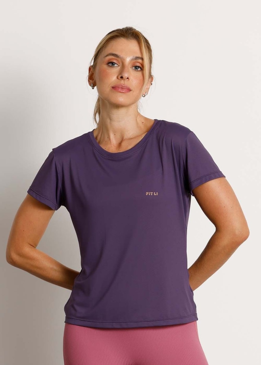 BABY LOOK POLIAMIDA RISE ROXO BABY LOOK POLIAMIDA RISE ROXO