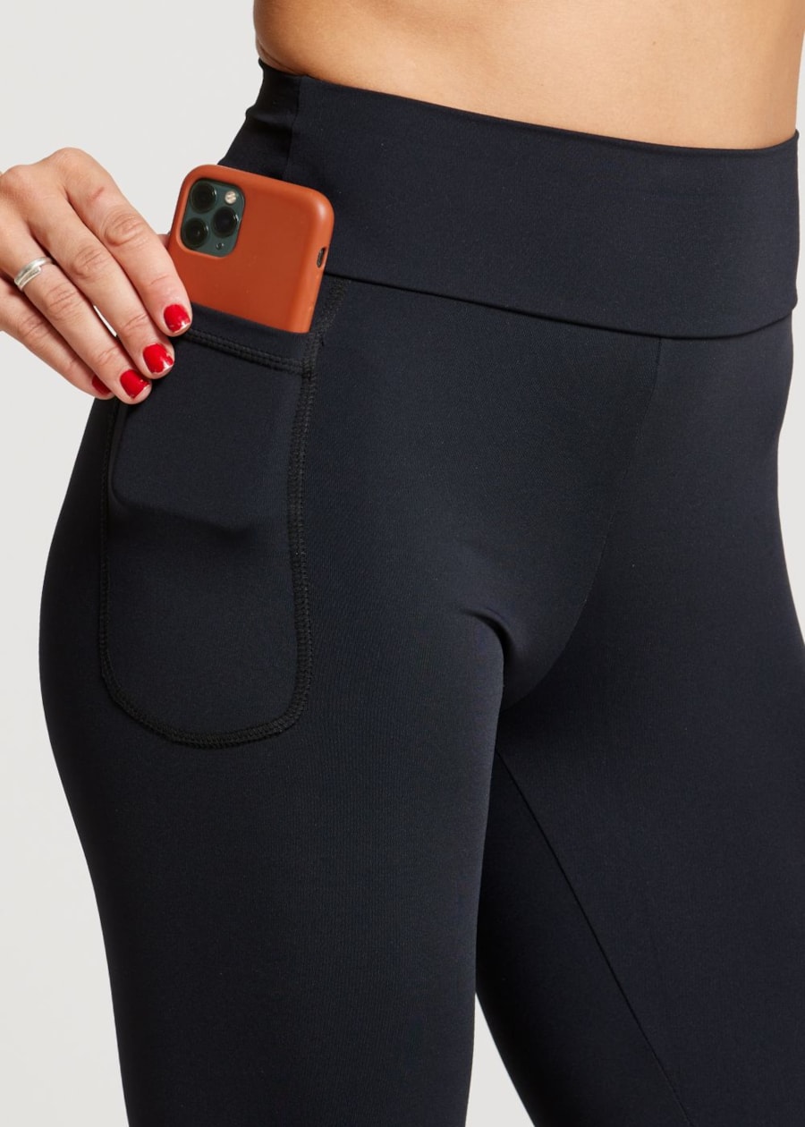 BERMUDA CICLISTA LISA COM BOLSO NG PRETO