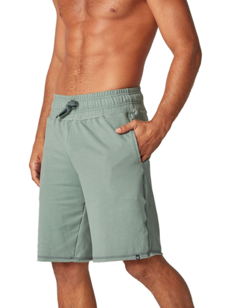 BERMUDA MOLETOM MASCULINA VLV VERDE MUSGO