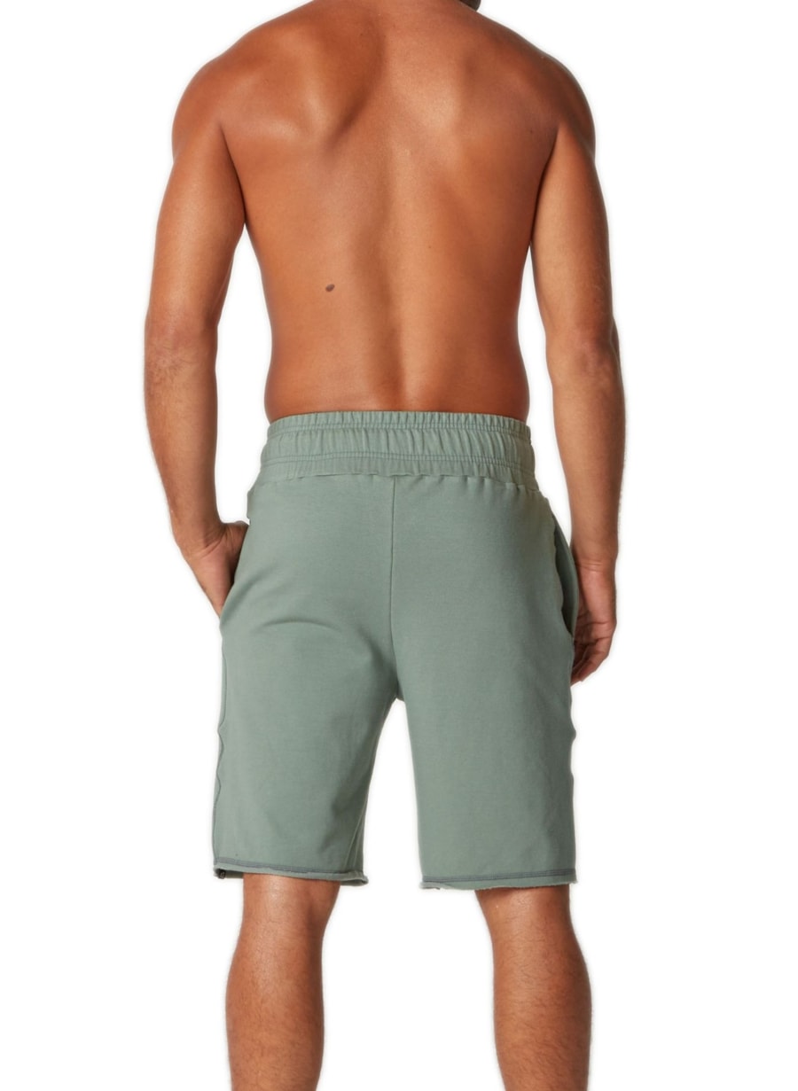 BERMUDA MOLETOM MASCULINA VLV VERDE MUSGO