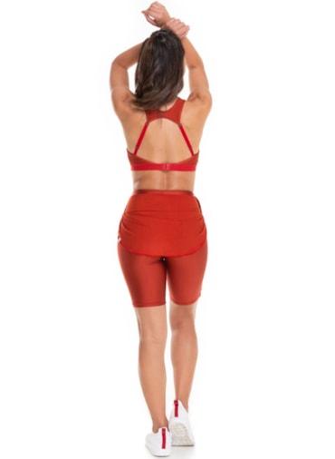 BERMUDA TAPA BUMBUM MIRA VERMELHO TELHA