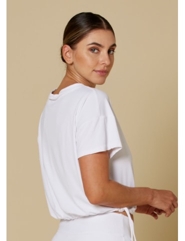 BLUSA CROPPED EL SOL BRANCO