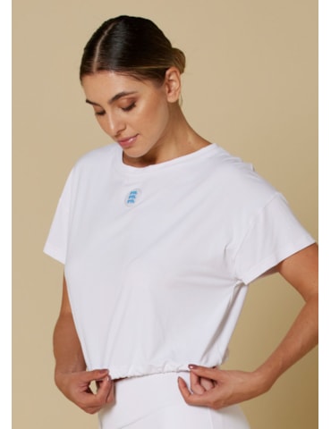 BLUSA CROPPED EL SOL BRANCO