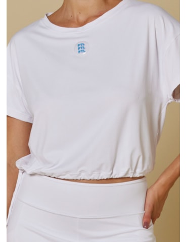 BLUSA CROPPED EL SOL BRANCO