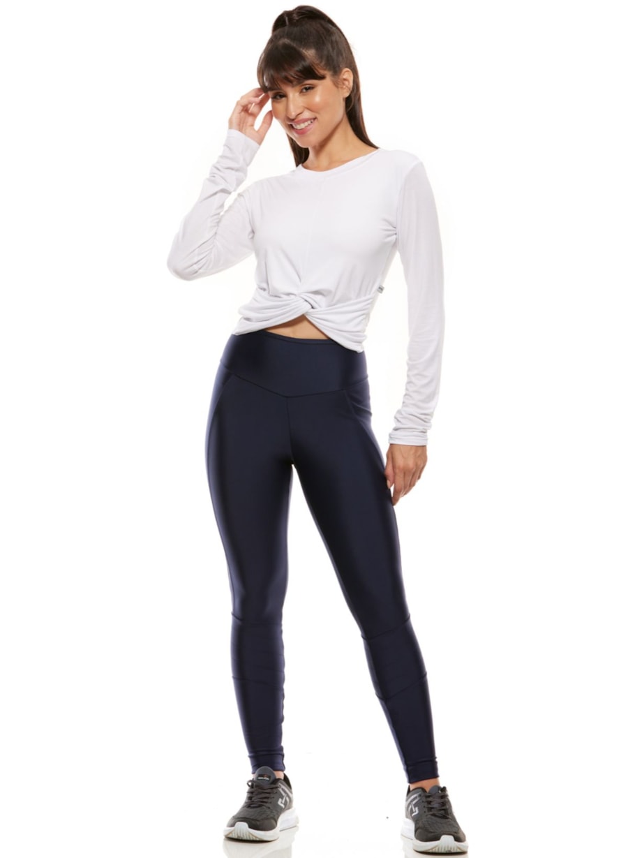 BLUSA CROPPED MANGA LONGA FEEL BRANCA