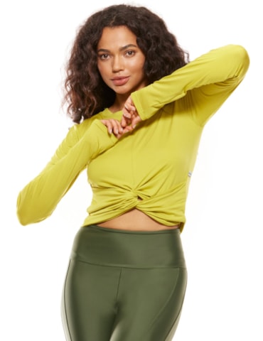 BLUSA CROPPED MANGA LONGA FEEL CITRUS BLUSA CROPPED MANGA LONGA FEEL CITRUS