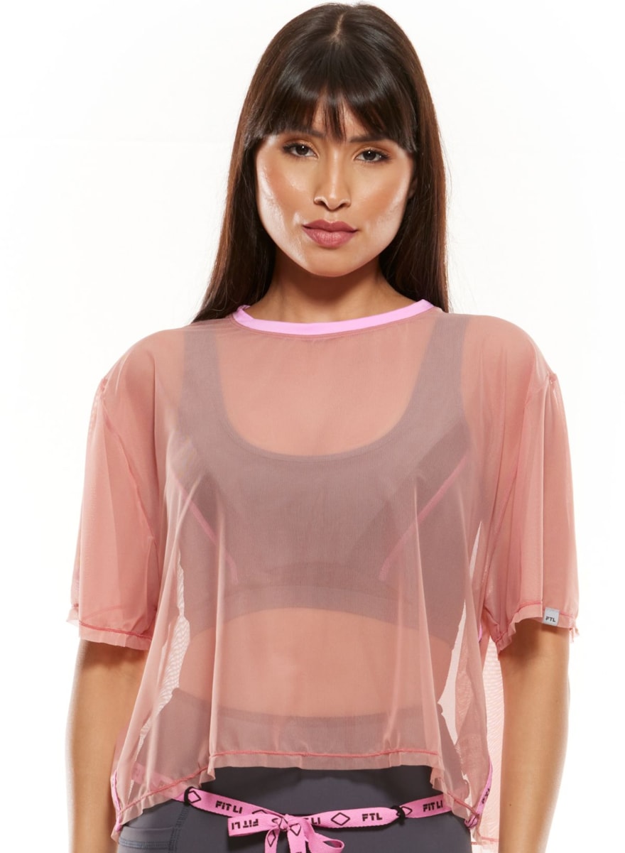 BLUSA CROPPED VIBRATI_ON ROSA NUDE