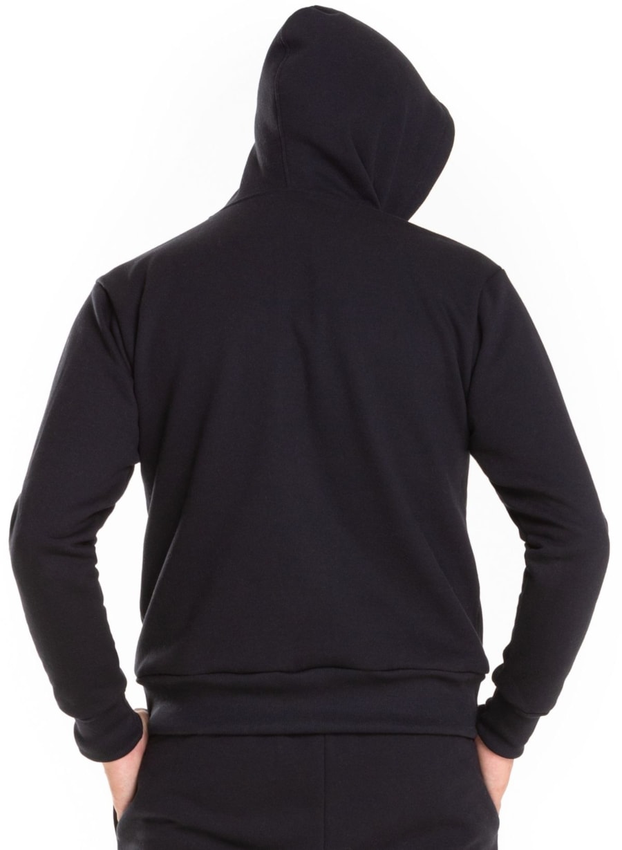 Blusa de Moletom Masculina - Preta