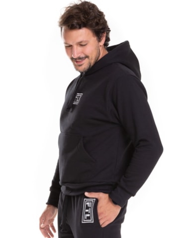 Blusa de Moletom Masculina - Preta Blusa de Moletom Masculina - Preta