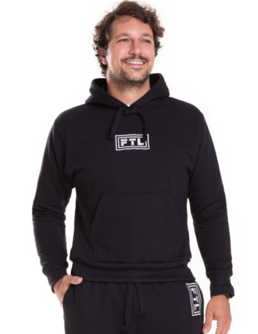 Blusa de Moletom Masculina - Preta Blusa de Moletom Masculina - Preta