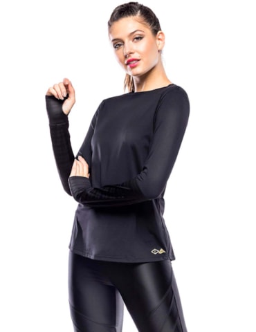 BLUSA GRID PRETO BLUSA GRID PRETO