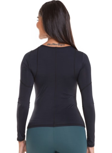 BLUSA MANGA LONGA AGITA PRETO