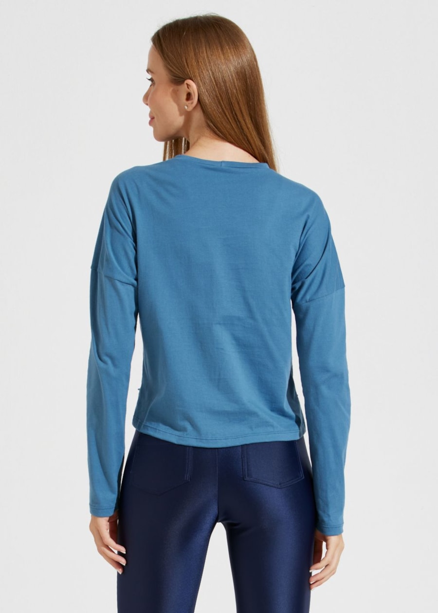 BLUSA MANGA LONGA BEAUTÈ AZUL