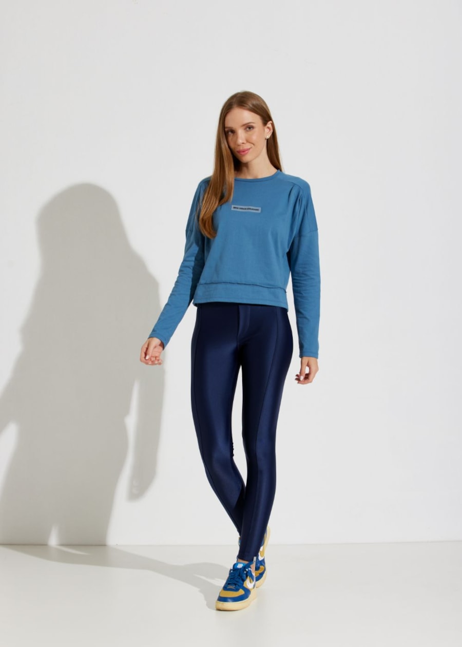 BLUSA MANGA LONGA BEAUTÈ AZUL
