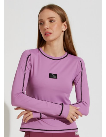 BLUSA MANGA LONGA DE POLIAMIDA PARIS LILAS