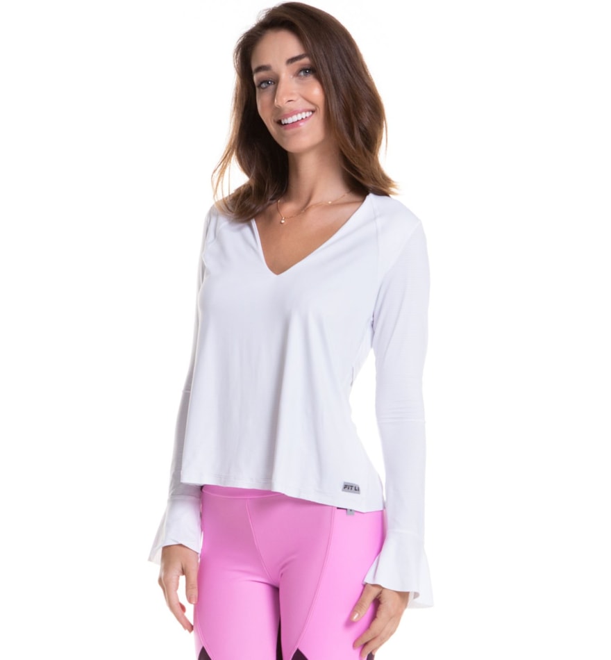 BLUSA MANGA LONGA GINGER BRANCO