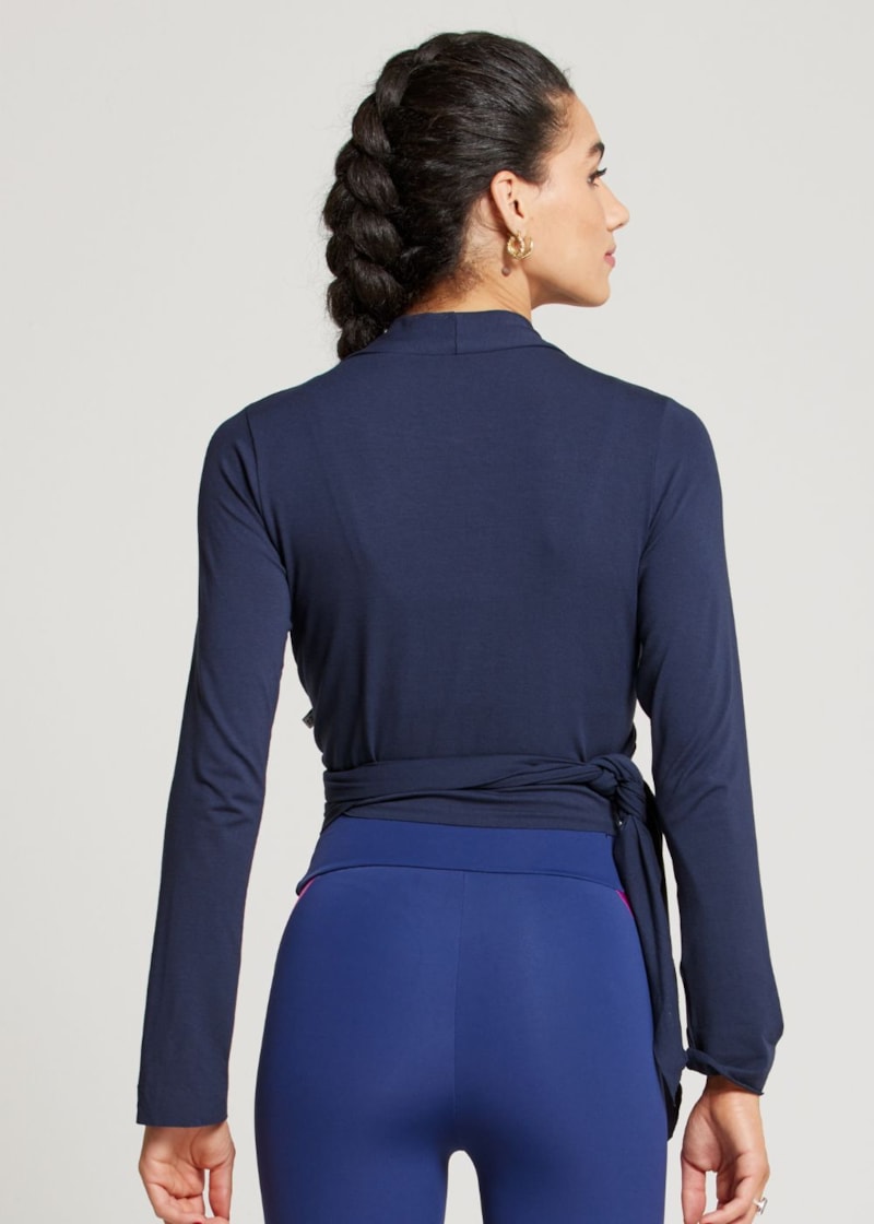 BLUSA MANGA LONGA REAL AZUL MARINHO