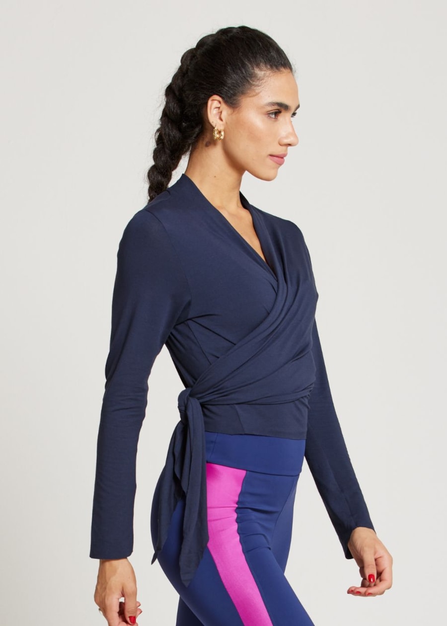 BLUSA MANGA LONGA REAL AZUL MARINHO