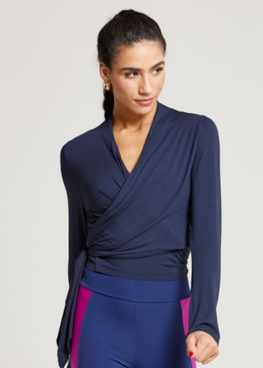 BLUSA MANGA LONGA REAL AZUL MARINHO