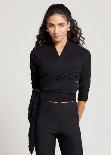 BLUSA MANGA LONGA REAL PRETO