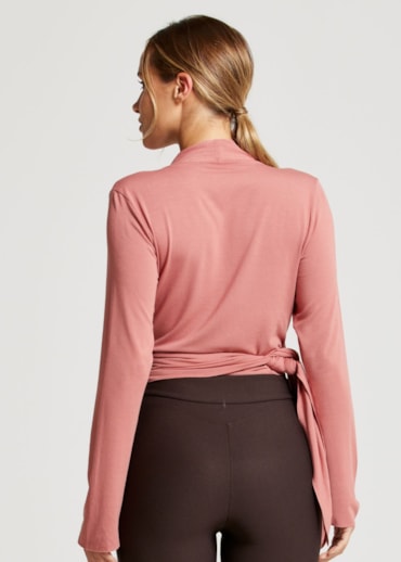 BLUSA MANGA LONGA REAL ROSA ANTIGO