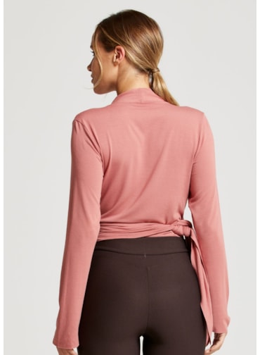BLUSA MANGA LONGA REAL ROSA ANTIGO BLUSA MANGA LONGA REAL ROSA ANTIGO
