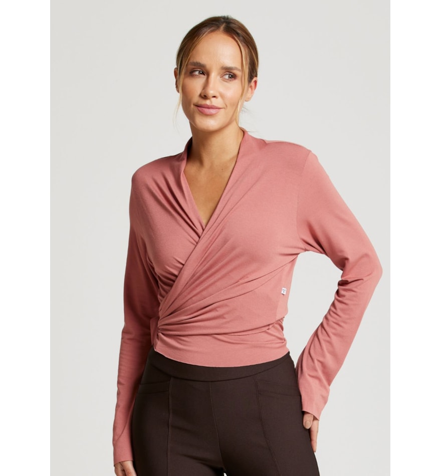 BLUSA MANGA LONGA REAL ROSA ANTIGO BLUSA MANGA LONGA REAL ROSA ANTIGO