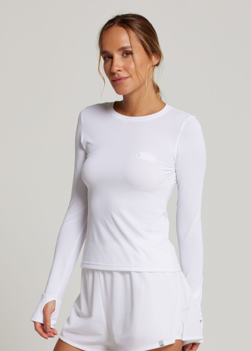 BLUSA MANGA LONGA SUNNY BRANCO BLUSA MANGA LONGA SUNNY BRANCO