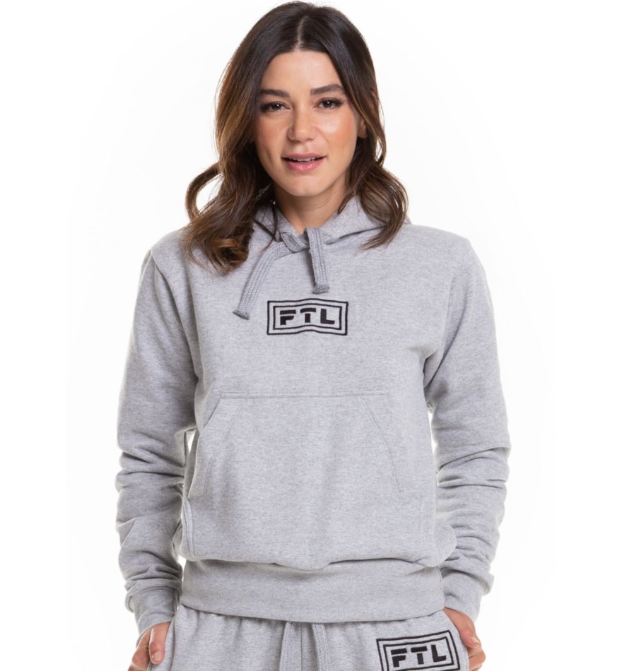 BLUSA MOLETOM ATO FEMININA MESCLA BLUSA MOLETOM ATO FEMININA MESCLA
